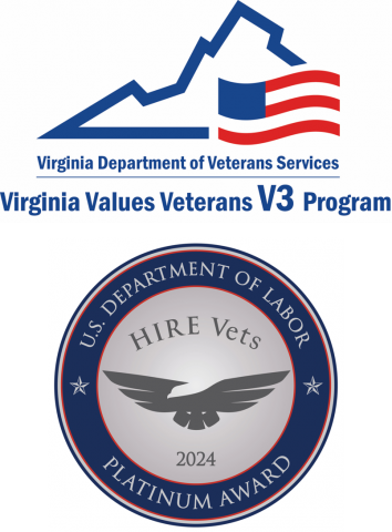 Virginia Value Veterans and Platinum Award Winner logo